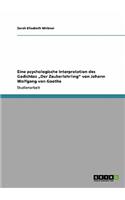 Eine Psychologische Interpretation Des Gedichtes "der Zauberlehrling Von Johann Wolfgang Von Goethe: (German)