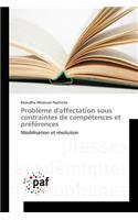 Problème d'Affectation Sous Contraintes de Compétences Et Préférences