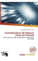 Confederation of Regions Party of Canada: (English)