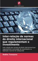 Inter-relação de normas do direito internacional que regulamentam o investimento