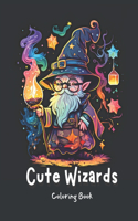Cute Wizards Coloring Book