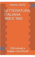 Letteratura Italiana '800 E '900