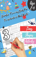 Number tracing Book For Preschoolers And Kids Age 2-4: 1 to 20! Pen control and handwriting practice filled with fun and relaxing line shapes & math activity. Great gift for toddlers and preschoolers.