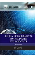Design of Experiments for Engineers and Scientists