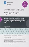 Mylab Math with Pearson Etext -- 18 Week Standalone Access Card -- For Precalculus: Functions and Graphs, Mylab Update