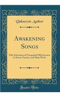 Awakening Songs: Fifty Selections of Unequaled Effectiveness in Street, Factory, and Shop Work (Classic Reprint)