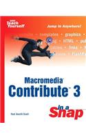 Macromedia Contribute 3 in a Snap