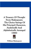 A Treasury Of Thought From Shakespeare