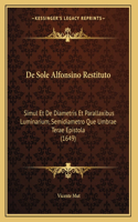De Sole Alfonsino Restituto