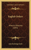English Orders