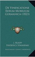 De Vindicatione Rerum Mobilium Germanica (1823)