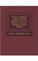 Poems, Religious, Historical, and Political