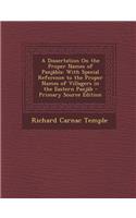 A Dissertation on the Proper Names of Panjabis: With Special Reference to the Proper Names of Villagers in the Eastern Panjab