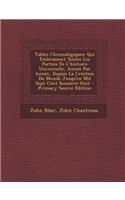 Tables Chronologiques