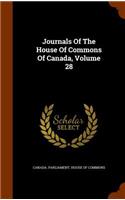 Journals of the House of Commons of Canada, Volume 28