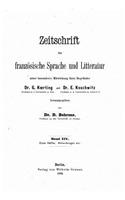 Zeitschrift Für Französische Sprache Und Literatur