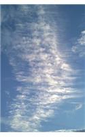 Scattered White Clouds in a Blue Sky Journal: 150 Page Lined Notebook/Diary