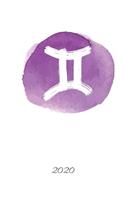 Gemini 2020 diary - A5 diary week to view - Monthly overview - Monthly and weekly top 3 things to do - Week by week planner -150 pages - Star Sign/Horoscope design