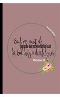Enneagram 1w2 Inspirational Christian Notebook