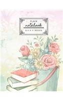 Plain Notebook 8.5 x 11 Inches