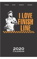 Marathon "I love finish line" Calendar 2020