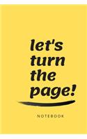 Let's turn the page
