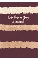 One Line A Day Journal