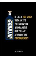 Nitrous Is Like A Hot Chick With An Std You Know You Wanna Hit It. But You Are Afrait Of The Consequences Notebook