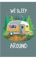 2020 Week To View Dated Planner Diary: 6x9 Inches Paperback Camping We Sleep Around Caravan