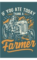 2020 Week To View Dated Planner Diary: 6x9 Inches Paperback If You Ate Today Thank A Farmer Appreciation