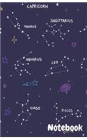 Dot Grid Notebook: Galaxy Constellation Journal Dotted Grid (5.5 x 8.5)