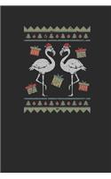 Ugly Christmas Flamingo: Blank Lined Notebook (6" x 9" - 120 pages) Christmas Themed Notebook for Daily Journal, Diary, and Gift