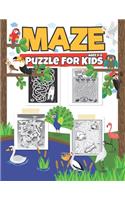 Maze Puzzle For Kids Ages 4-8