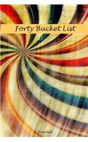 Forty Bucket List Journal