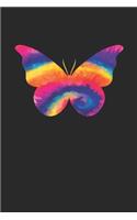 Tie Dye Butterfly Notebook - Butterflies Gift - Vintage Butterfly Lover Journal - Tie Dye Diary for Butterflie Lovers and Zookeepers: Medium College-Ruled Journey Diary, 110 page, Lined, 6x9 (15.2 x 22.9 cm)