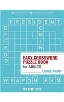 Easy Crossword Puzzle Books for Adults Large Print