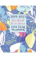 2019-2023 Five Year Planner One Month At-A-Glance
