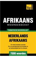 Thematische woordenschat Nederlands-Afrikaans - 7000 woorden