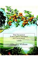 Vacaville Early Fruit District of California