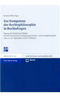 Zur Kompetenz Der Rechtsphilosophie in Rechtsfragen