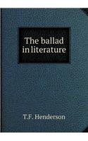 The ballad in literature: (English)