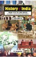 History of India from 1773 to Lord Minto