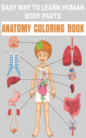 Easy Way To Learn Human Body Parts Anatomy Coloring Book
