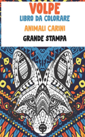 Libro da colorare - Grande stampa - Animali carini - Volpe