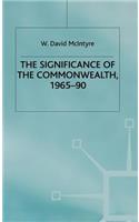 Significance of the Commonwealth, 1965-90