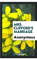 Mrs. Clifford's Marriage
