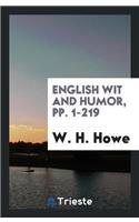 English Wit and Humor, Pp. 1-219