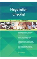 Negotiation Checklist A Complete Guide - 2019 Edition