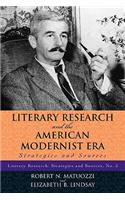 Literary Research and the American Modernist Era