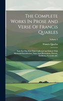 Complete Works In Prose And Verse Of Francis Quarles